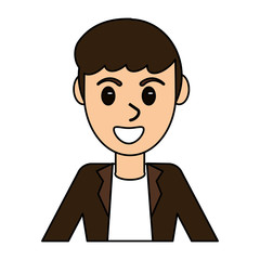 cartoon man male avatar design vector illustration eps 10