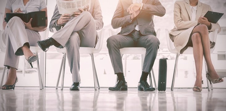 Waiting Room With Business People