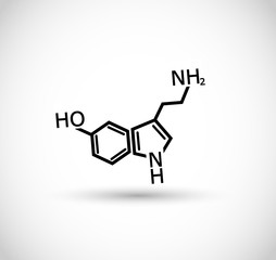 Chemical formula icon vector