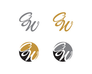 Letter G and W Logo Icon 2