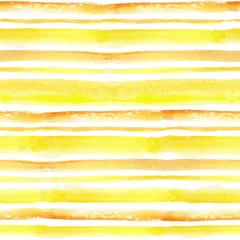  Aquarel strips naadloze patroon set. Geel, oranje achtergrond © tatiana_kost94