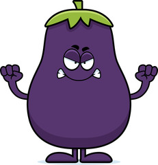 Angry Cartoon Eggplant