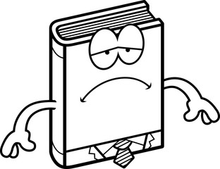 Sad Cartoon Business Book
