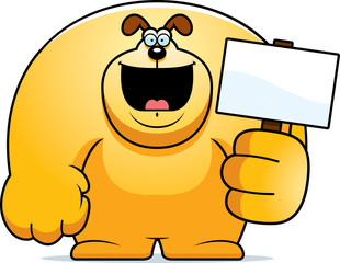 Cartoon Dog Sign