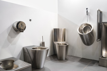 Bathroom antivandal sink toilet bowl stainless steel sink vandal-proof toilet
