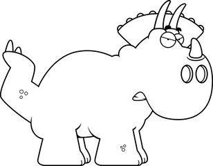 Angry Cartoon Triceratops