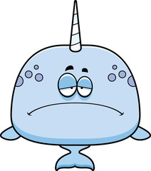 Sad Cartoon Narwhal © corythoman