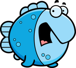 Scared Cartoon Fish