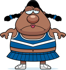 Sad Cartoon Cheerleader