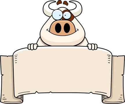 recommend clip art: Cartoon Cow Banner