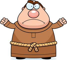 Cartoon Monk Angry