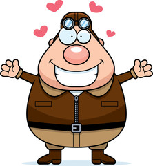 Cartoon Pilot Hug