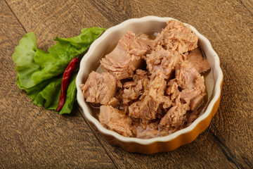 Canned tuna fish