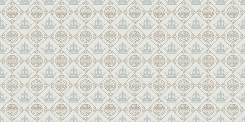 Chinese Pattern. Seamless repeating pattern for your design. Vector illustration