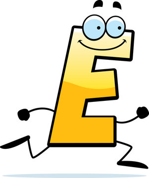 Cartoon E Running