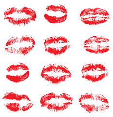Vector Lipstick Kisses