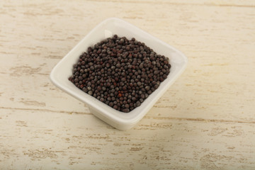 Fototapeta na wymiar Black mustard seeds