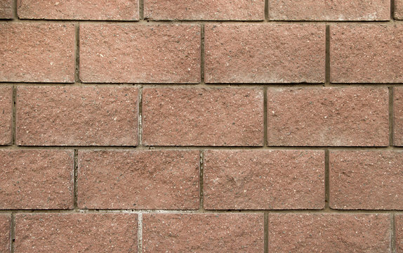Closeup of a decorative brick wall