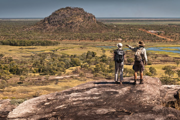 View from Injalak Hill (longtom, a djenj-fish dreaming) of Arguluk Hill