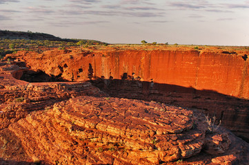 Dawn light from top of King's Canyon, Red Center, Australia