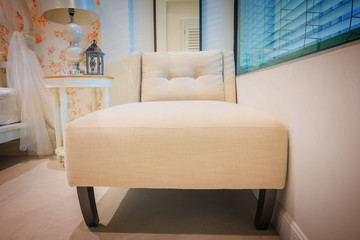 Cream sofa bed chair