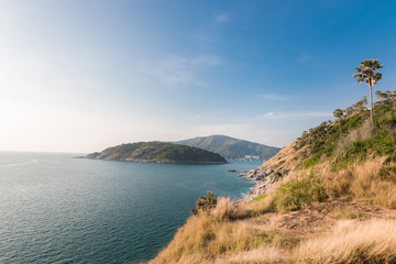 Phromthep cape viewpoint at twilight sky in Phuket,Thailand