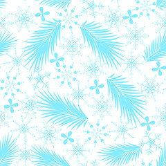 Fototapeta na wymiar Winter Christmas pattern.