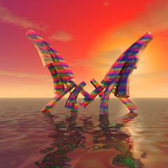 A mysterious rainbow object