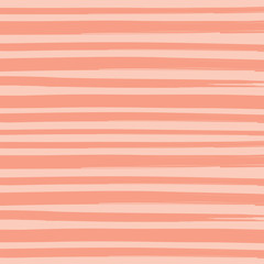 Vector illustration of watercolor paint brush orange stripes pattern background.