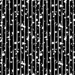 Vector seamless pattern, tile with inc splash, blots, smudge and brush strokes. Grunge endless template for web background, prints, wallpaper, surface, wrapping, repeat elements for design.