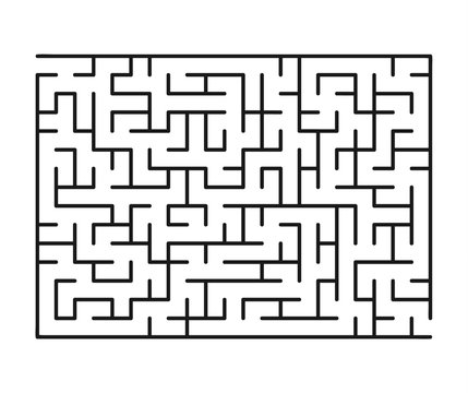 Vector labyrinth 127. Abstract maze / labyrinth with entry and exit.