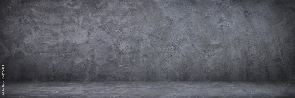 Aufkleber horizontal cement wall and floor with shadow for background and design