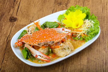 Boiled crab