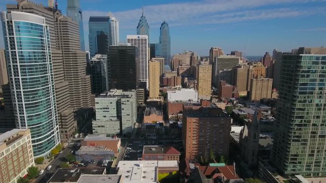 Aerial Pennsylvania Philadelphia September 2016 4K