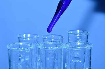 Test tube in a chemistry laboratory