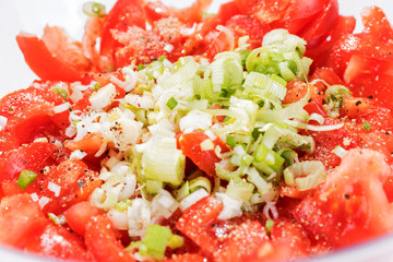 Frischer Tomatensalat
