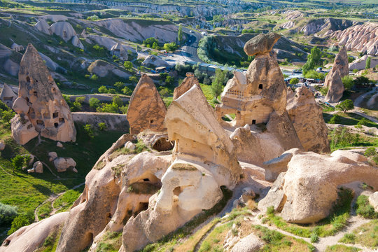 Uchisar castle, Cappadocia, Turkey