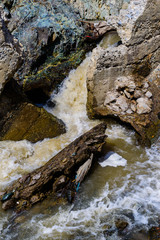Landscape with wild waterfall, Armenia