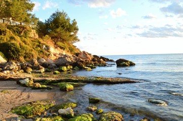 Playa y costa.Salou,Tarragona.Cataluña,Spain
