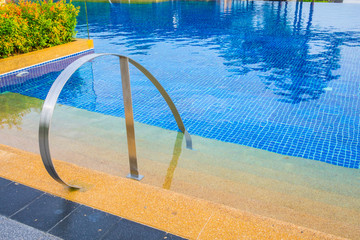 Obraz premium Swimming pool with stairs .