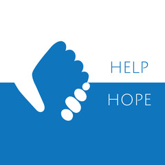Help and hope logo graphic design - 143707340