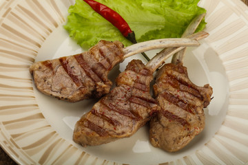 Grilled lamb