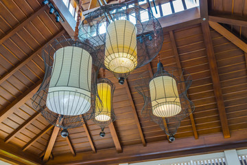 Vintage Lighting decoration modern hotel .