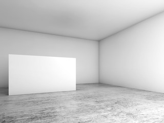 Abstract empty white interior background