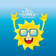 hello summer rock n roll poster. summer party