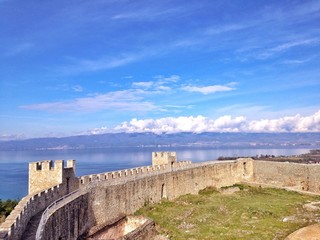 Fototapeta na wymiar Ancient Samuel's fortress in Ohrid, Macedonia