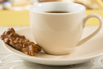 Pralinen und Kaffee