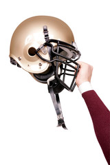 Football Helmet - Gold