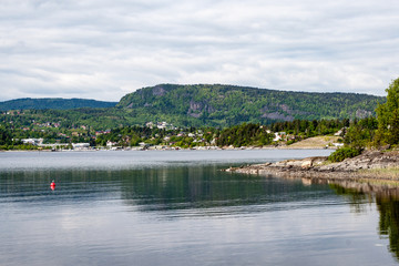 Fototapeta premium norway sea shore landscape view