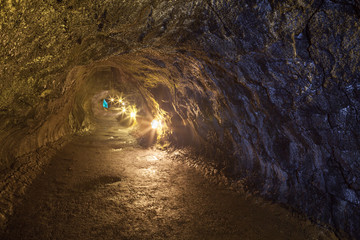Inside the lava tube